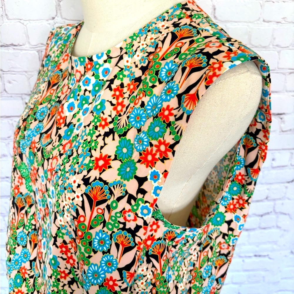 TED BAKER Nelliy Sleeveless Floral Top with Shoulder Detail—4-6 - Picture 4 of 16